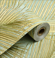 Papier peint autocollant 3D à motifs de feuilles de palmier tropicales, best-seller, amovible, pour chambre à coucher, salon, décoration de la maison
