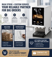 Distributeur de boissons instantanées commercial OEM à 3 têtes, machine à café, lait et thé pour restaurant, épicerie de proximité
