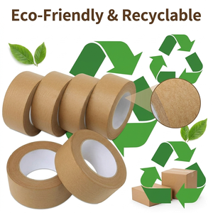 Writable Kraft <b>Paper</b> Tape, Eco-Friendly Brown Packaging Tape for Shipping Boxes, Carton Sealing, Labeling & E-Commerce Packaging - Product Image 4