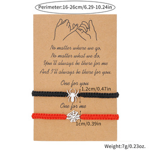 Pulsera de Acero Inoxidable Hecha a Mano con Dijes de Telaraña, Novedad de Halloween, Regalo Misterioso para Festivales, Estilo Moderno - Product Image 5