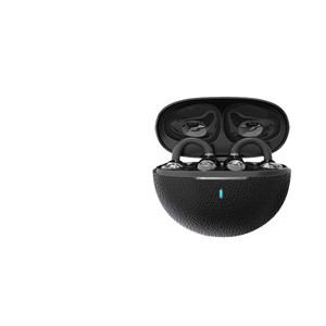 Auriculares TWS con estuche de cuero, control táctil, carga tipo C, batería de larga duración, inalámbricos, para deportes y uso diario. - Product Image 1