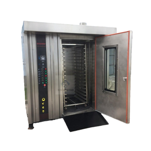 Grands fours de boulangerie 16, 32, 68 plateaux – Four rotatif écoénergétique avec brûleur Baltur italien, usage commercial pour le <span class=keywords><strong>pain</strong></span> et la pâtisserie - Product Image 1