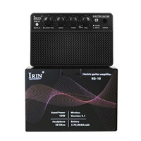 IRIN Portable Bass Amplifier Speaker dengan Kontrol Digital Baterai Isi Ulang Finishing Mengkilap Emas-Penggunaan Luar Ruangan Langsung