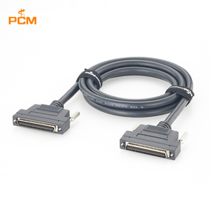 כבל SCSI HPCN68 זכר ל-HPCN68 זכר, MDR 68 פינים עם נעילת בורג, לאוטומציה תעשייתית, רובוטים, מערכת IO, בקרת תנועה CNC - Product Image 1