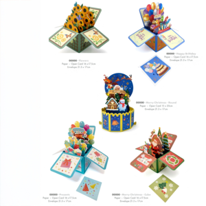 2025 3D Popup thiệp chúc mừng cho chirsmas thiệp chúc mừng sinh nhật hạnh phúc với âm nhạc - Product Image 1