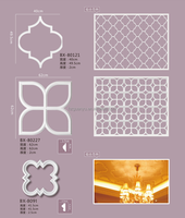 BD-8481-C en gros mousse LED conceptions moule plâtre plafond PU artistique mur meubles ornement accessoires par Guanyu