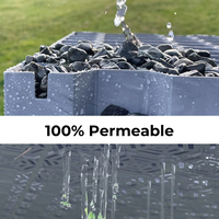 Grille de pavage en plastique pour aménagement paysager moderne, facile à assembler, pour jardin et allée, stabilisation du gravier des allées