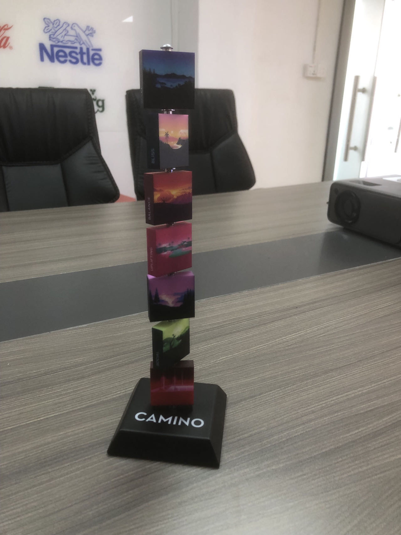 Apache Supermarket Rotating Acrylic Display Rack Counter Top Stand Customizable Size Color Customized Logo for Advertisement — view 2