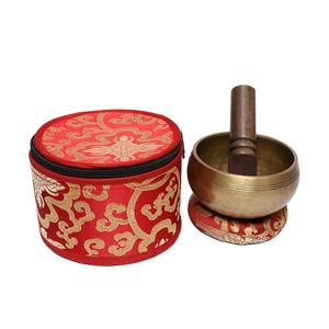 Chakra hecho a mano de Nepal, mazo de sonido de alquimia grande, cuenco para cantar, juego de cuencos tibetanos, funda para meditación de enemigos para sonido curativo de 7 Chakras - Product Image 1