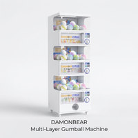 Machine à capsules Gachapon pour salles d'arcade et centres de jeux, avec paiement par carte commerciale et code QR, pour jouets Gachapon