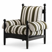 Fauteuil d'appoint Chiwu rétro français pour salon, balcon, chambre à coucher, fauteuil de loisirs luxueux rembourré