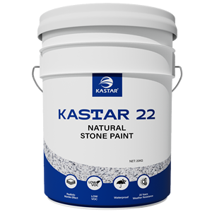 KASTAR 22 20KG impermeabile a lunga durata Anti-stampo effetto pietra natura vernice rivestimento liquido per uso di costruzione di apparecchi a spruzzo - Product Image 1