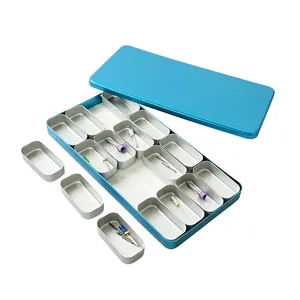Estuche de Esterilización Dental con 12/16 Compartimentos, Caja de Desinfección para Fresas Dentales, Organizador Reforzado para Fresas Endodónticas - Product Image 6