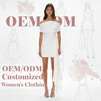 Nouvelle Robe Mini de Soirée Élégante Blanche à Épaules Dénudées, Froncée, Moulante, avec Traîne Asymétrique et Drapé, Personnalisée pour Femme, Idéale pour l'Été et les Fêtes