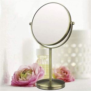 Wholesale 360 Degree Lighted Single Sided 8 Inch Tabletop Desk Mirrors 1X Magnifying Cosmetic <b>Vanity</b> Makeup Mirror GMJ803 - Product Image 2