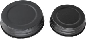2025 Matériau métallique, couleur personnalisée noir mat, aspect vieilli, couvercle à vis en étain vintage pour pot à bougie, non rechargeable, impression sérigraphique - Product Image 2