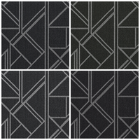 Moquettes murales à motifs géométriques pour bureaux, en nylon bouclé 8 mm, sur mesure pour projets
