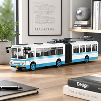Ensemble de blocs de construction Bus-Trolleybus pour les distributeurs de jouets, les jouets de transport urbain et les acheteurs de marques privées dans le monde entier