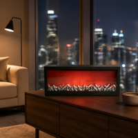 Cheminée électrique OEM du fabricant, lampe décorative à flamme LED simulée, décoration européenne pour salon
