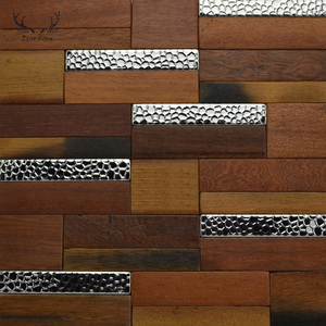 3d decorativos paneles de pared antiguo de <span class=keywords><strong>madera</strong></span> de panel de mosaico de <span class=keywords><strong>madera</strong></span> de <span class=keywords><strong>alerce</strong></span> - Product Image 4