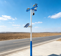 Station météo YaTun IOT GPRS 4G GSM, équipement météorologique solaire, surveillance du vent et de l'humidité, contrôle par application pour les fermes en plein champ