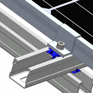 Support d'installation de système solaire Zn Al Mg Pv, support de montage sur poteau pour panneaux solaires, support photovoltaïque pour panneaux solaires sur toit - Product Image 6