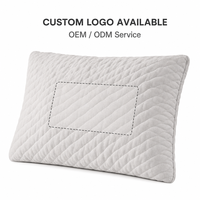 Oreiller rafraîchissant en mousse à mémoire de forme, double face, dissipation de la chaleur, blanc, rectangulaire, soutien du cou, pour l'été, literie domestique