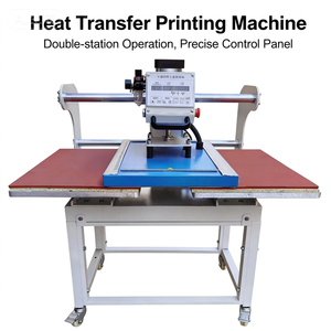 Máquina de prensado térmico semiautomática de doble estación con impresora de cama plana, nueva condición, horno de transferencia neumático - Product Image 2