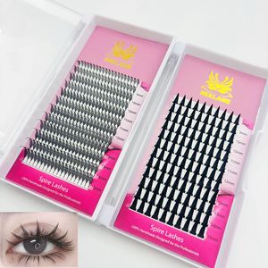 Extensions de cils en forme de tour, cils en forme de pointe de bande dessinée, cils en forme de pointe, cils vaporeux, cils en forme d'éventail, volume anime, sans cruauté, coréen, PBT, plateaux - Product Image 5