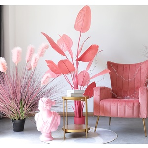 C696 Césped Artificial Rosa Viajero Plátano Maceta Interior Sala de estar Centro Comercial Nórdico Artificial <span class=keywords><strong>Reen</strong></span> - Product Image 6