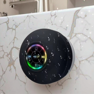 Mini haut-parleur mural 2025, haut-parleur sans fil étanche avec lumières colorées - Product Image 1