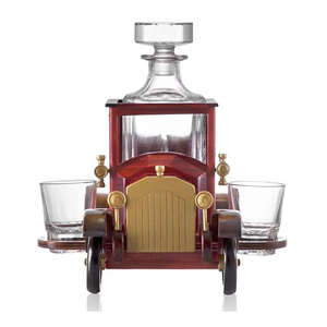 Koleksi 700ml dekanters wiski kaca borosilikat tinggi berbentuk mobil transparan - Product Image 4