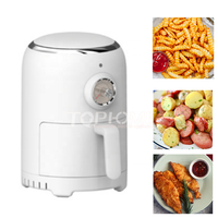 Mini friteuse à Air électrique de 1,8 l, Surface de cuisson antiadhésive, compacte, peu encombrante, température fixe, petite friteuse à Air
