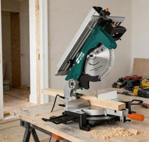 <span class=keywords><strong>Scie</strong></span> à <span class=keywords><strong>onglet</strong></span> coulissante multifonction robuste 2400W pour le travail du bois, la menuiserie et la fabrication de meubles (vente en gros) - Product Image 4