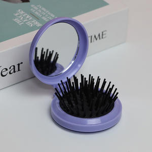 Pettine per Capelli a Cartone Animato, Strumento Portatile per la Cura dei Capelli, Pieghevole da Viaggio, Spazzola Massaggiante, Pettine con Cuscino d'Aria e Specchio - Product Image 6