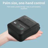 Imprimante thermique portable mini élégante et économique pour reçus et codes-barres, sans fil Bluetooth, machine d'impression de factures et de reçus portative