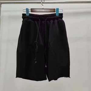 Shorts <span class=keywords><strong>en</strong></span> coton 100% de qualité supérieure, imprimés <span class=keywords><strong>en</strong></span> relief, streetwear décontracté, shorts déchirés, pantalons de survêtement pour hommes, shorts <span class=keywords><strong>en</strong></span> denim pour hommes - Product Image 3