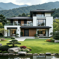 Vente Flash : Villa Modulaire de Luxe Moderne Préfabriquée à Châssis Acier avec Certification CE et Support d'Installation à l'Étranger