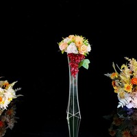 Décoration de table de mariage, centre de table en plastique, accessoires pour arrangements floraux, fête d'anniversaire, hôtel, restaurant occidental, ornements décoratifs