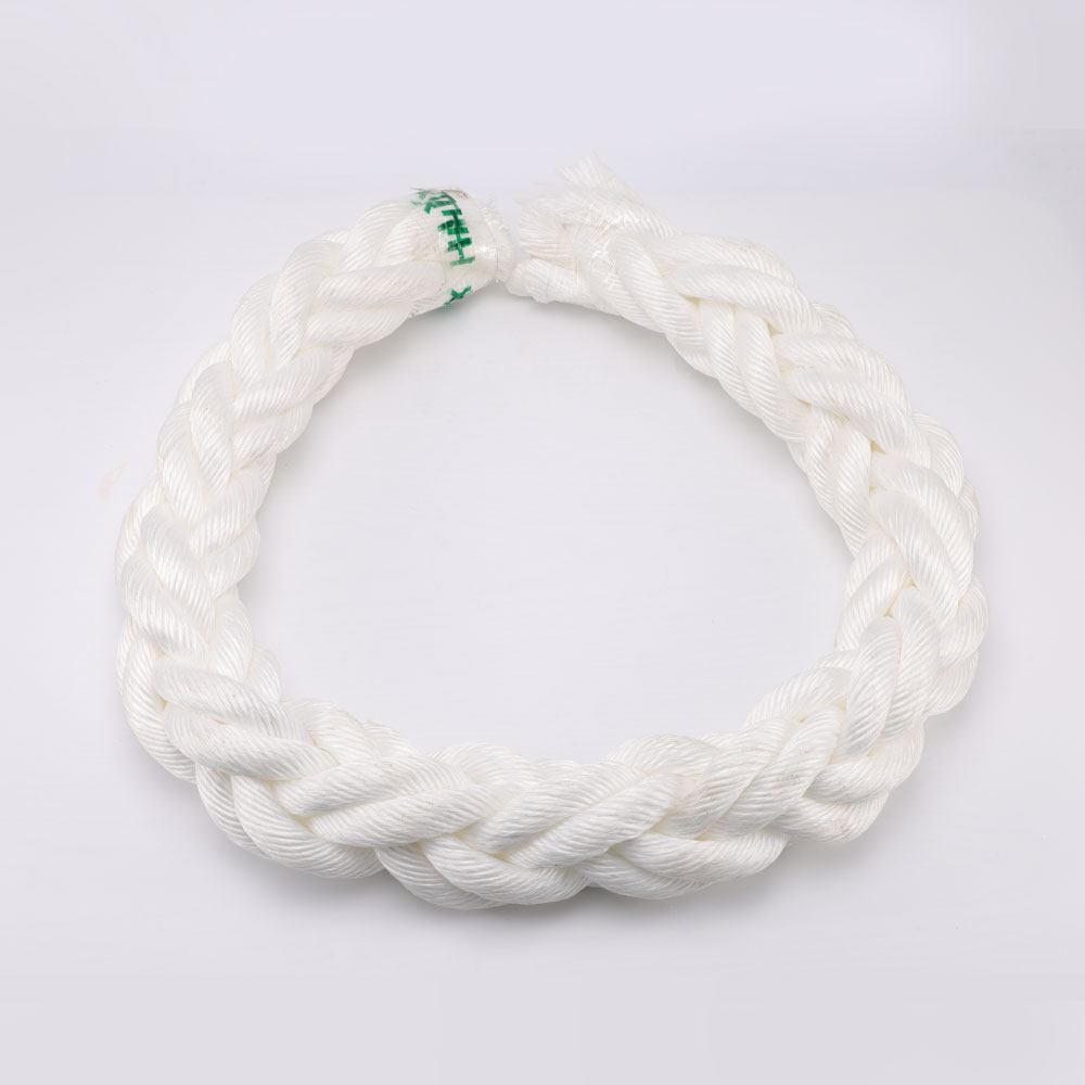 Monofilament 8 Strand Polypropylene PP Mooring Ropes With Eye Splices