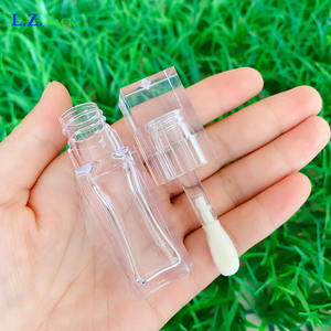 LZ包促销PETG方形8毫升唇彩棒管豪华水晶大涂抹器透明唇彩管大刷 - Product Image 3