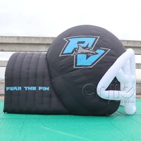 Tunnel de football gonflable, casque de football, tunnel sportif Blast