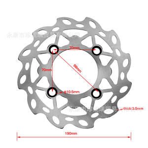 Disco de Freno para Motocicleta Todoterreno Apollo de 190 mm, Plateado, SCP013-190, Pieza de Repuesto - Product Image 3
