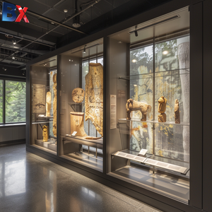Vetrina museo personalizzabile con climatizzatore e illuminazione a LED per manufatti e oggetti d'antiquariato vetrina - Product Image 3