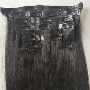 Nahtlose PU Clip in 100% Menschliches Haar Extensions Für Weiße Frauen