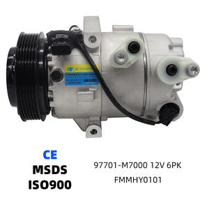 คอมเพรสเซอร์แอร์รถยนต์97701-M7000 AC 12V 6PK ปั๊ม AC สำหรับ Kia Forte 2019-2021 - Product Image 1