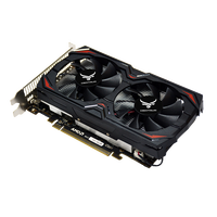 Kartu Grafis Gaming Centaur RX 580 8GB 2048SP Multi Port GDDR5 256Bit PCI-E 3.0 Radeon GPU DVI+DPI Back Plate Produk Bekas