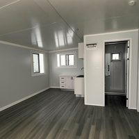 Casa Contenedor Expandible de 40 pies y 4 Dormitorios, Impermeable, con Diseño Moderno de Mediados de Siglo, Buen Aislamiento, Casa Móvil Tipo Villa