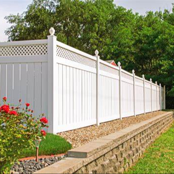 6x8 White PVC Privacy Fence Vinyl