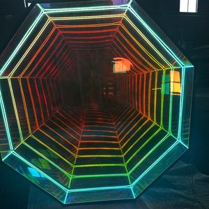 Negozio magico multistrato <span class=keywords><strong>LED</strong></span> 3D illuminano segno RGB luce a specchio infinito segno a parete segno ufficio abisso Mirrorr Light Box - Product Image 3